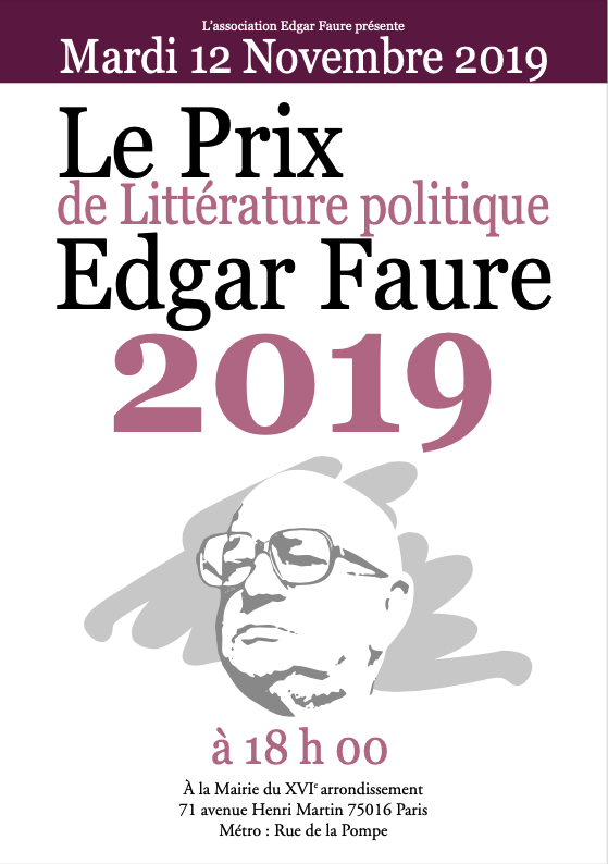 affiche prix edgar faure 2019